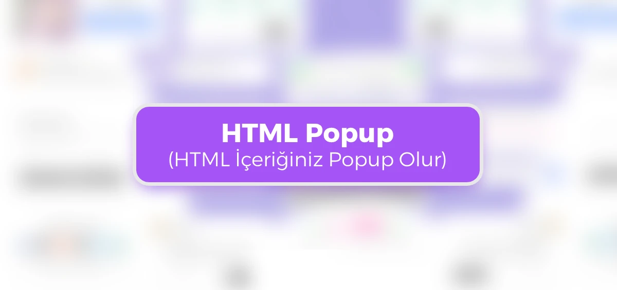 HTML Popup