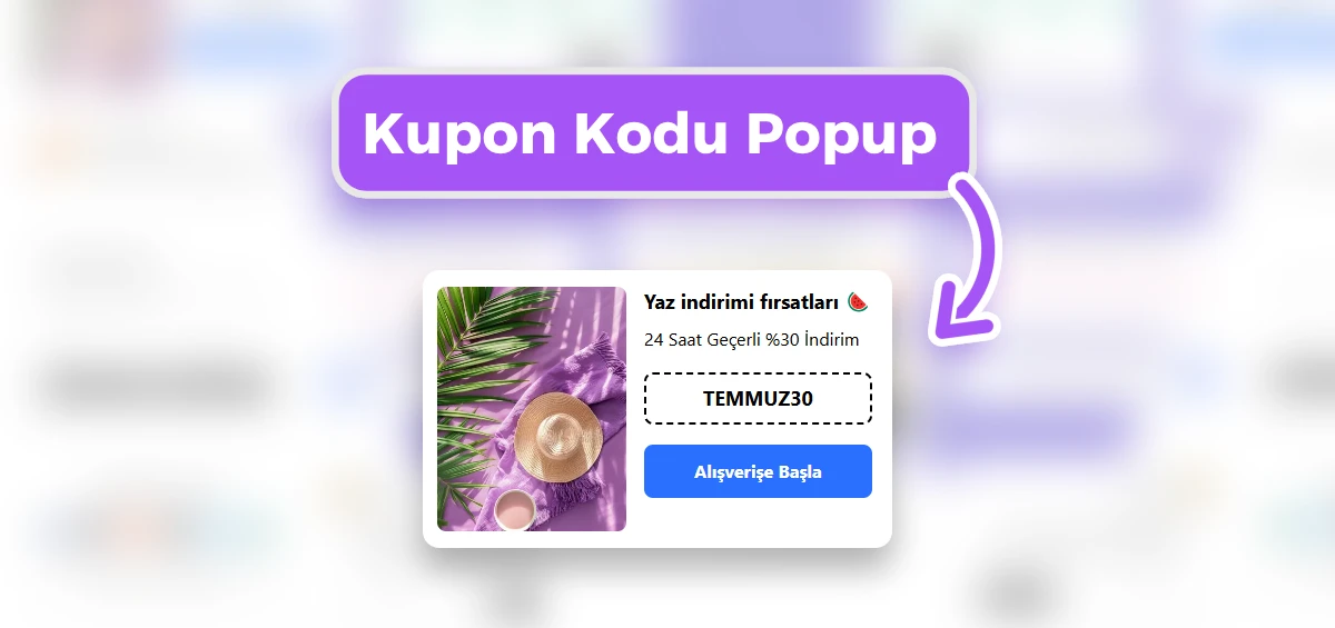 Kupon Kodu Popup
