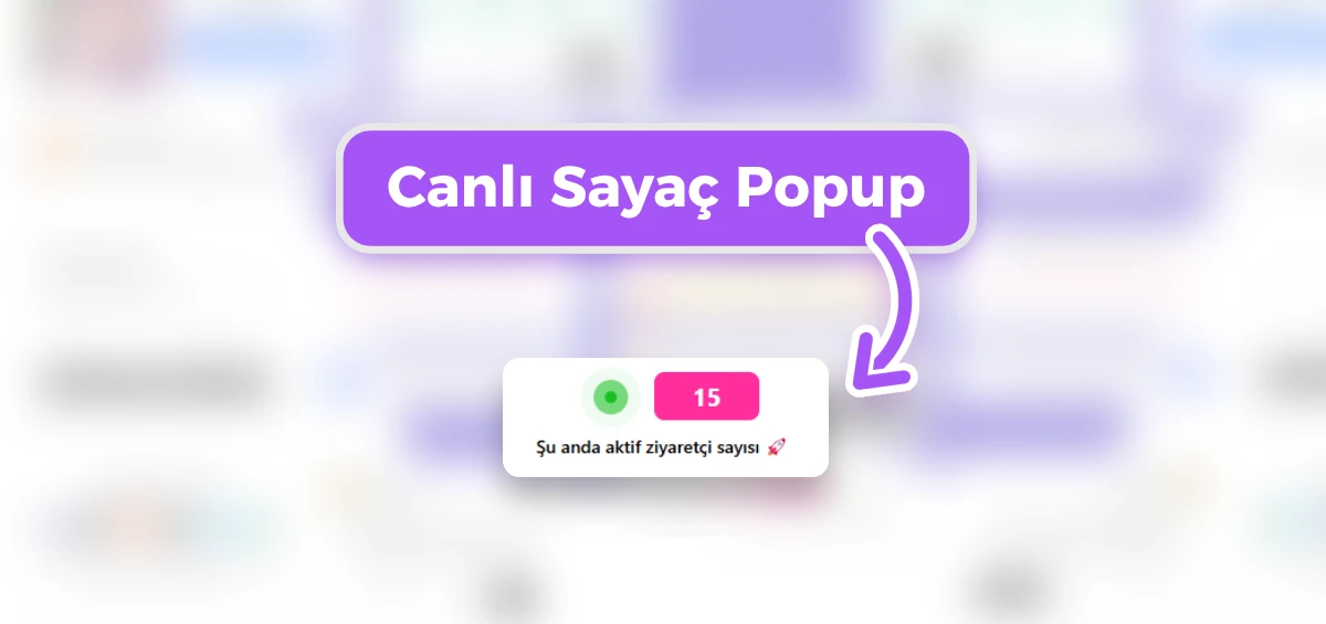 Canlı Sayaç Popup