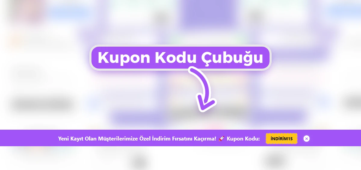 Kupon Kodu Çubuğu